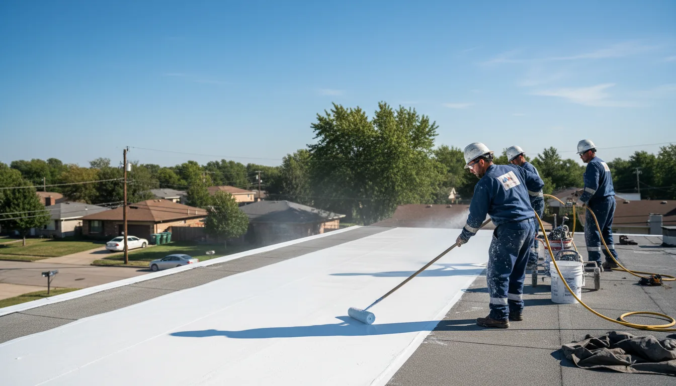 Commercial roof coating in Garnett, KS near me